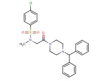 4-chloro-N-{2-[4-(diphenylmethyl)-1-piperazinyl]-2-oxoethyl}-N-methylbenzenesulfonamide