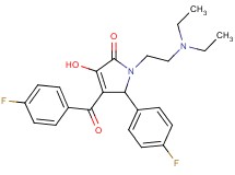 1-[2-(diethylamino)ethyl]-4-(4-fluorobenzoyl)-5-(4-fluorophenyl)-3-hydroxy-1,5-dihydro-2H-pyrrol-2-one