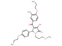 3-hydroxy-1-(3-methoxypropyl)-4-(3-methyl-4-propoxybenzoyl)-5-(4-propoxyphenyl)-1,5-dihydro-2H-pyrrol-2-one