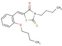 5-(2-butoxybenzylidene)-3-butyl-2-thioxo-1,3-thiazolidin-4-one