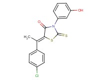5-[1-(4-chlorophenyl)ethylidene]-3-(3-hydroxyphenyl)-2-thioxo-1,3-thiazolidin-4-one