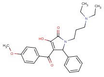 1-[3-(diethylamino)propyl]-3-hydroxy-4-(4-methoxybenzoyl)-5-phenyl-1,5-dihydro-2H-pyrrol-2-one