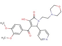 4-(3,4-dimethoxybenzoyl)-3-hydroxy-1-[2-(4-morpholinyl)ethyl]-5-(4-pyridinyl)-1,5-dihydro-2H-pyrrol-2-one