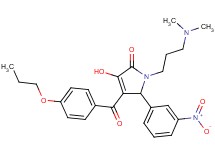 1-[3-(dimethylamino)propyl]-3-hydroxy-5-(3-nitrophenyl)-4-(4-propoxybenzoyl)-1,5-dihydro-2H-pyrrol-2-one