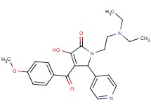 1-[2-(diethylamino)ethyl]-3-hydroxy-4-(4-methoxybenzoyl)-5-(4-pyridinyl)-1,5-dihydro-2H-pyrrol-2-one