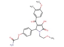 2-{4-[4-hydroxy-1-(2-methoxyethyl)-3-(4-methoxy-3-methylbenzoyl)-5-oxo-2,5-dihydro-1H-pyrrol-2-yl]phenoxy}acetamide