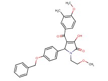 5-[4-(benzyloxy)phenyl]-3-hydroxy-1-(2-methoxyethyl)-4-(4-methoxy-3-methylbenzoyl)-1,5-dihydro-2H-pyrrol-2-one