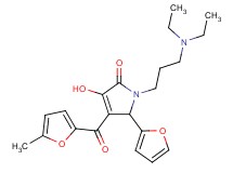 1-[3-(diethylamino)propyl]-5-(2-furyl)-3-hydroxy-4-(5-methyl-2-furoyl)-1,5-dihydro-2H-pyrrol-2-one