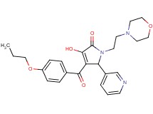 3-hydroxy-1-[2-(4-morpholinyl)ethyl]-4-(4-propoxybenzoyl)-5-(3-pyridinyl)-1,5-dihydro-2H-pyrrol-2-one