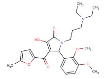 1-[3-(diethylamino)propyl]-5-(2,3-dimethoxyphenyl)-3-hydroxy-4-(5-methyl-2-furoyl)-1,5-dihydro-2H-pyrrol-2-one