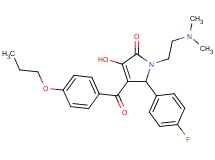 1-[2-(dimethylamino)ethyl]-5-(4-fluorophenyl)-3-hydroxy-4-(4-propoxybenzoyl)-1,5-dihydro-2H-pyrrol-2-one