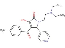 1-[2-(diethylamino)ethyl]-3-hydroxy-4-(4-methylbenzoyl)-5-(4-pyridinyl)-1,5-dihydro-2H-pyrrol-2-one