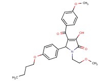5-(4-butoxyphenyl)-3-hydroxy-4-(4-methoxybenzoyl)-1-(2-methoxyethyl)-1,5-dihydro-2H-pyrrol-2-one