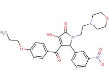 3-hydroxy-1-[2-(4-morpholinyl)ethyl]-5-(3-nitrophenyl)-4-(4-propoxybenzoyl)-1,5-dihydro-2H-pyrrol-2-one