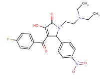 1-[2-(diethylamino)ethyl]-4-(4-fluorobenzoyl)-3-hydroxy-5-(4-nitrophenyl)-1,5-dihydro-2H-pyrrol-2-one