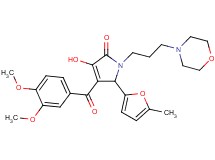 4-(3,4-dimethoxybenzoyl)-3-hydroxy-5-(5-methyl-2-furyl)-1-[3-(4-morpholinyl)propyl]-1,5-dihydro-2H-pyrrol-2-one