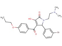 5-(3-bromophenyl)-1-[2-(dimethylamino)ethyl]-3-hydroxy-4-(4-propoxybenzoyl)-1,5-dihydro-2H-pyrrol-2-one