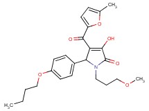 5-(4-butoxyphenyl)-3-hydroxy-1-(3-methoxypropyl)-4-(5-methyl-2-furoyl)-1,5-dihydro-2H-pyrrol-2-one