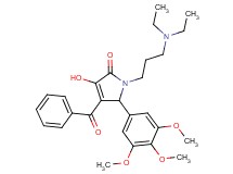 4-benzoyl-1-[3-(diethylamino)propyl]-3-hydroxy-5-(3,4,5-trimethoxyphenyl)-1,5-dihydro-2H-pyrrol-2-one