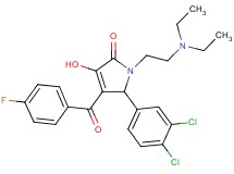 5-(3,4-dichlorophenyl)-1-[2-(diethylamino)ethyl]-4-(4-fluorobenzoyl)-3-hydroxy-1,5-dihydro-2H-pyrrol-2-one