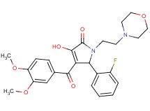 4-(3,4-dimethoxybenzoyl)-5-(2-fluorophenyl)-3-hydroxy-1-[2-(4-morpholinyl)ethyl]-1,5-dihydro-2H-pyrrol-2-one
