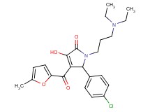 5-(4-chlorophenyl)-1-[3-(diethylamino)propyl]-3-hydroxy-4-(5-methyl-2-furoyl)-1,5-dihydro-2H-pyrrol-2-one