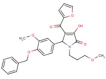 5-[4-(benzyloxy)-3-methoxyphenyl]-4-(2-furoyl)-3-hydroxy-1-(3-methoxypropyl)-1,5-dihydro-2H-pyrrol-2-one