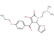 1-[2-(dimethylamino)ethyl]-5-(2-furyl)-3-hydroxy-4-(4-propoxybenzoyl)-1,5-dihydro-2H-pyrrol-2-one