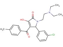 5-(3-chlorophenyl)-1-[2-(diethylamino)ethyl]-3-hydroxy-4-(4-methylbenzoyl)-1,5-dihydro-2H-pyrrol-2-one