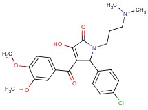 5-(4-chlorophenyl)-4-(3,4-dimethoxybenzoyl)-1-[3-(dimethylamino)propyl]-3-hydroxy-1,5-dihydro-2H-pyrrol-2-one