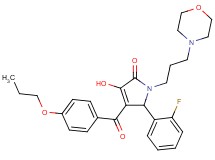 5-(2-fluorophenyl)-3-hydroxy-1-[3-(4-morpholinyl)propyl]-4-(4-propoxybenzoyl)-1,5-dihydro-2H-pyrrol-2-one