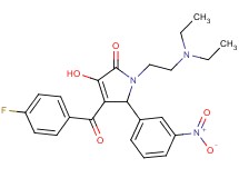 1-[2-(diethylamino)ethyl]-4-(4-fluorobenzoyl)-3-hydroxy-5-(3-nitrophenyl)-1,5-dihydro-2H-pyrrol-2-one