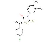 5-[1-(4-chlorophenyl)ethylidene]-3-(3,4-dimethylphenyl)-2-thioxo-1,3-thiazolidin-4-one
