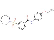 3-(1-azepanylsulfonyl)-N-(4-ethoxyphenyl)benzamide