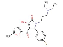 1-[3-(diethylamino)propyl]-5-(4-fluorophenyl)-3-hydroxy-4-(5-methyl-2-furoyl)-1,5-dihydro-2H-pyrrol-2-one