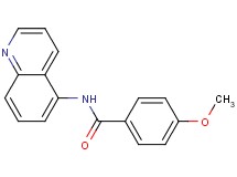 4-methoxy-N-5-quinolinylbenzamide