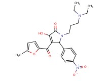 1-[3-(diethylamino)propyl]-3-hydroxy-4-(5-methyl-2-furoyl)-5-(4-nitrophenyl)-1,5-dihydro-2H-pyrrol-2-one