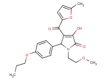 3-hydroxy-1-(2-methoxyethyl)-4-(5-methyl-2-furoyl)-5-(4-propoxyphenyl)-1,5-dihydro-2H-pyrrol-2-one
