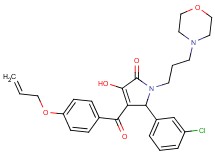 4-[4-(allyloxy)benzoyl]-5-(3-chlorophenyl)-3-hydroxy-1-[3-(4-morpholinyl)propyl]-1,5-dihydro-2H-pyrrol-2-one