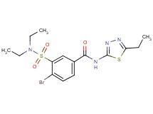 4-bromo-3-[(diethylamino)sulfonyl]-N-(5-ethyl-1,3,4-thiadiazol-2-yl)benzamide
