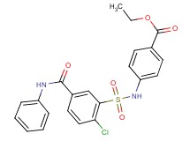 ethyl 4-({[5-(anilinocarbonyl)-2-chlorophenyl]sulfonyl}amino)benzoate