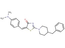 2-(4-benzyl-1-piperidinyl)-5-[4-(dimethylamino)benzylidene]-1,3-thiazol-4(5H)-one
