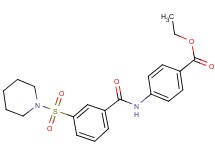 ethyl 4-{[3-(1-piperidinylsulfonyl)benzoyl]amino}benzoate