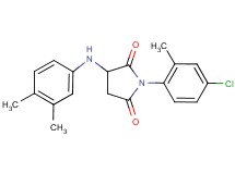 1-(4-chloro-2-methylphenyl)-3-[(3,4-dimethylphenyl)amino]-2,5-pyrrolidinedione