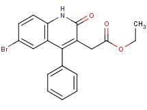 ethyl (6-bromo-2-oxo-4-phenyl-1,2-dihydro-3-quinolinyl)acetate