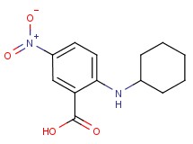 2-(cyclohexylamino)-5-nitrobenzoic acid