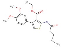 ethyl 4-(3,4-dimethoxyphenyl)-2-(pentanoylamino)-3-thiophenecarboxylate