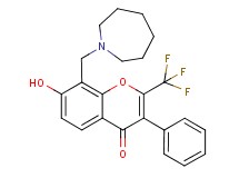 8-(1-azepanylmethyl)-7-hydroxy-3-phenyl-2-(trifluoromethyl)-4H-chromen-4-one