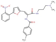 N-{1-({[3-(dimethylamino)propyl]amino}carbonyl)-2-[5-(2-nitrophenyl)-2-furyl]vinyl}-4-methylbenzamide