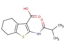 2-(isobutyrylamino)-4,5,6,7-tetrahydro-1-benzothiophene-3-carboxylic acid